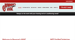 Desktop Screenshot of bowmanshvacinc.com